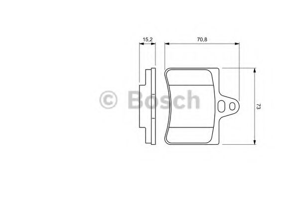 0986424580 BOSCH Колодки тормозные