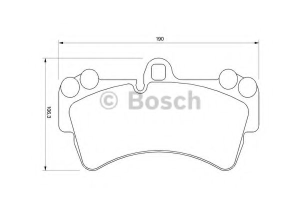0986424739 BOSCH Колодки тормозные передние