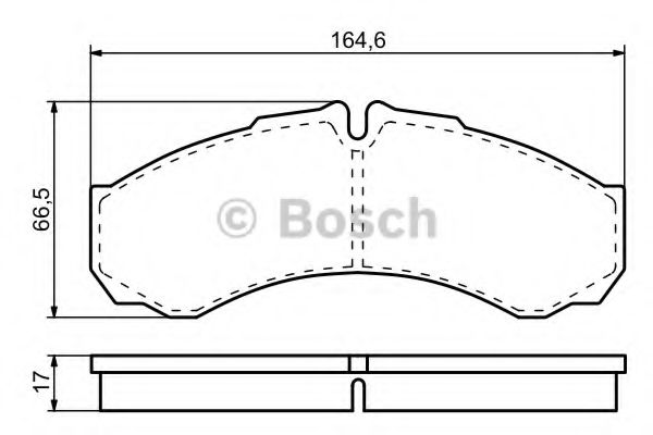 0986424833 BOSCH Колодки торм.пер.