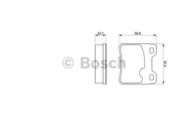 0986460955 BOSCH колодки дисковые з. opel vectra a 2.0i &16v <95