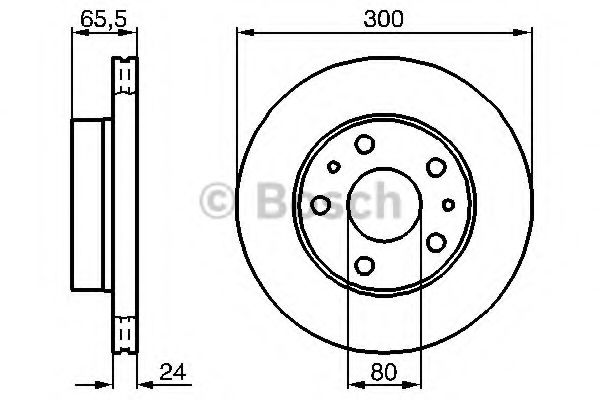 0986478842 BOSCH Диск тормозной Ducato