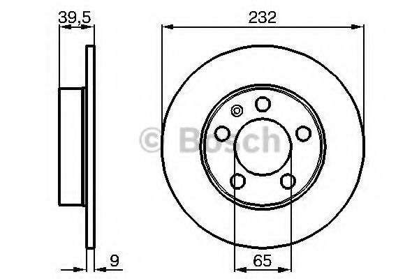 0986478868 BOSCH Диск тормозной задний