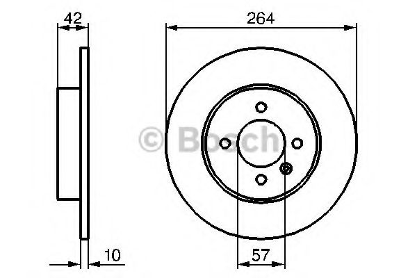 0986479191 BOSCH Тормозной диск