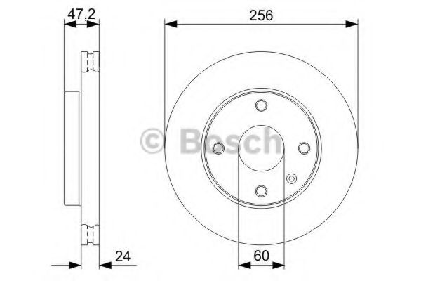 0986479328 BOSCH Диск тормозной передний
