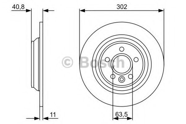 0986479397 BOSCH Диск тормозной