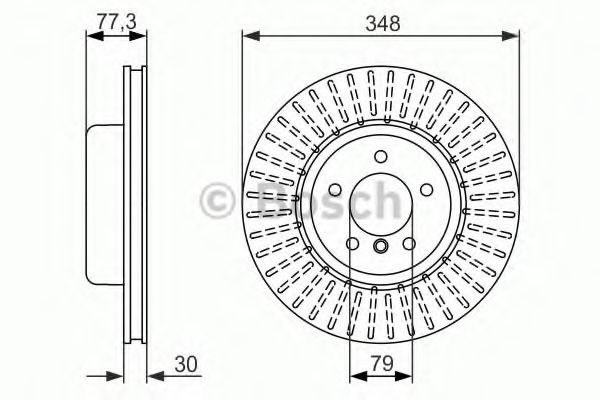 0986479584 BOSCH тормозной диск передний