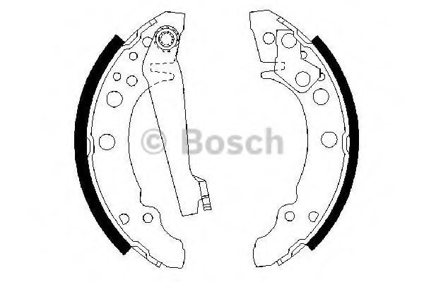 0986487002 BOSCH Колодки торм.бар.AUDI 8A2VW G1G2G3LUPOPASSATPOLO 75-5