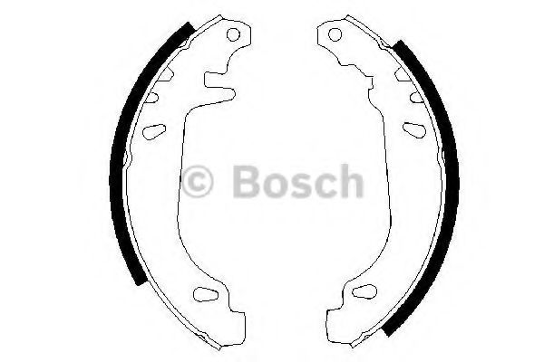 0986487272 BOSCH Колодки тормозные барабанные