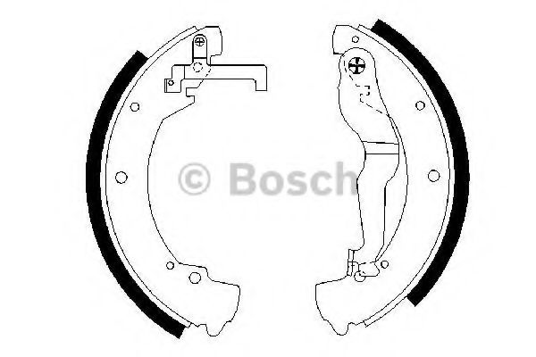 0986487312 BOSCH Колодки торм.бар.VW TRANSPORTER IV 9-3