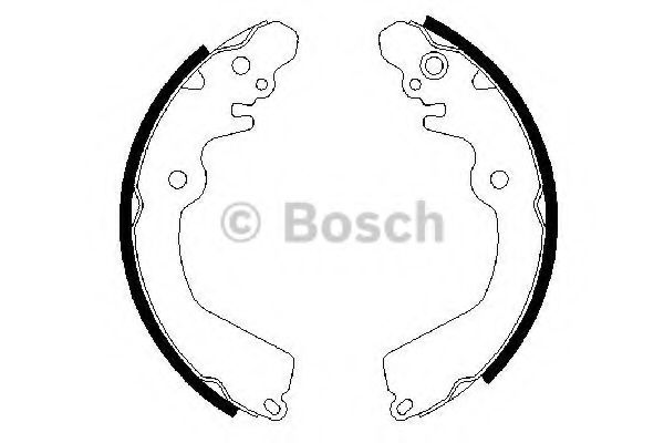 0986487451 BOSCH Колодки барабанные