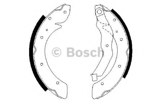 0986487528 BOSCH Тормозные колодки
