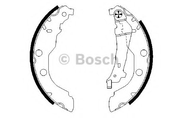 0986487549 BOSCH ТОРМОЗНЫЕ КОЛОДКИ БАРАБАН