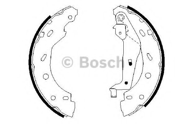 0986487600 BOSCH Тормозные колодки барабан
