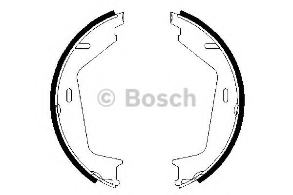 0986487623 BOSCH Комплект тормозных колодок
