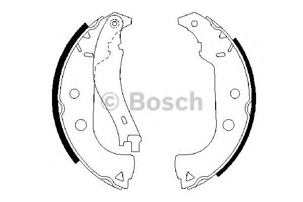 0986487629 BOSCH Колодки тормозные задние Фиат