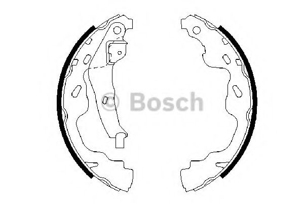 0986487665 BOSCH Колодки тормозные SUZUKI SWIFT 05- задн.
