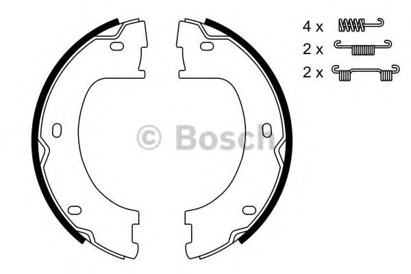 0986487751 BOSCH Колодки ст.торм.mb sprinter crafter 06-