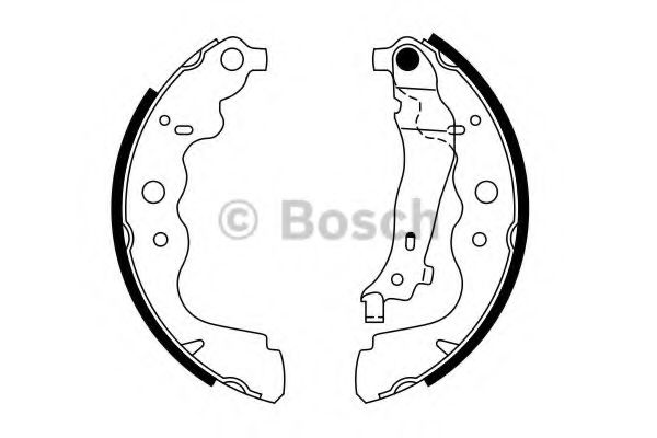 0986487754 BOSCH Колодки торм.бар. RENAULT LOGAN