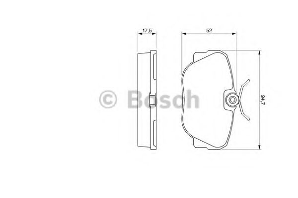 0986491730 BOSCH тормозные колодки