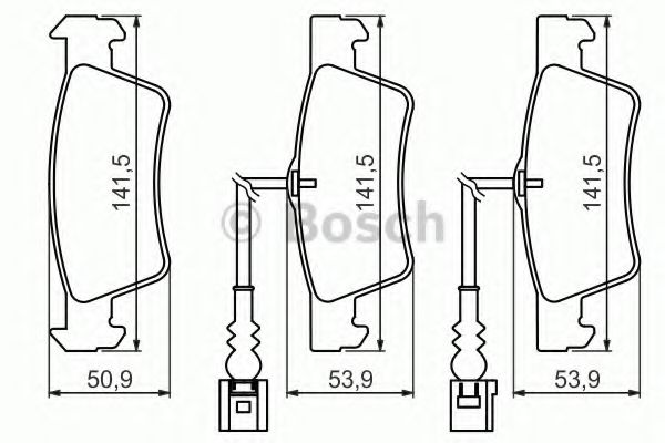 0986494219 BOSCH Колодки дисковые