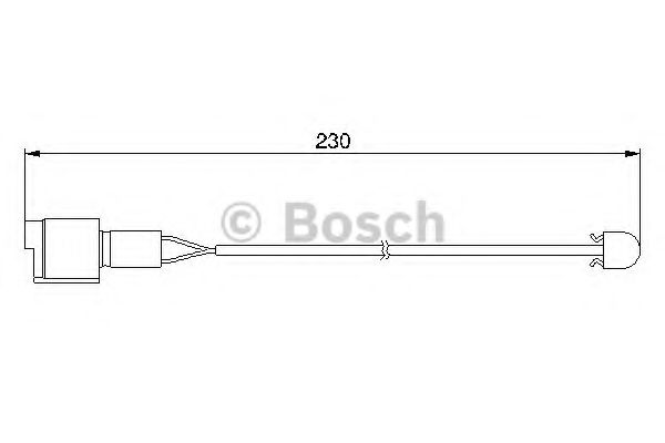 1987474910 BOSCH датчик износа торм. колодокbmw e34e32 3.0i-5.0i 86-95 l220