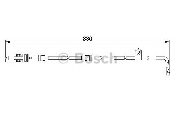 1987474958 BOSCH Датчик износа торм. колодок BMW 5(E39) 95-04 передн.
