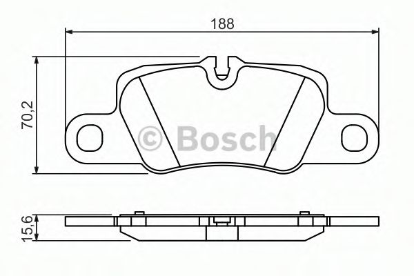 0986494431 BOSCH Тормозные колодки зад. PORSCHE PANAMERA