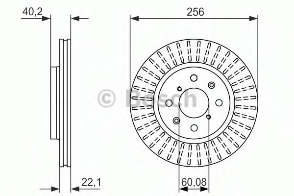0986479788 BOSCH Диск тормозной SUZUKI SWIFT (пр-во Венгрия) 1- передний