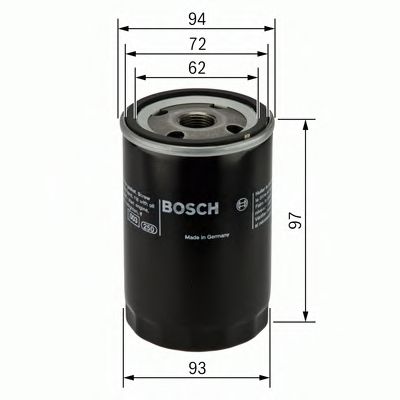 0451103333 BOSCH Фильтр масляный 