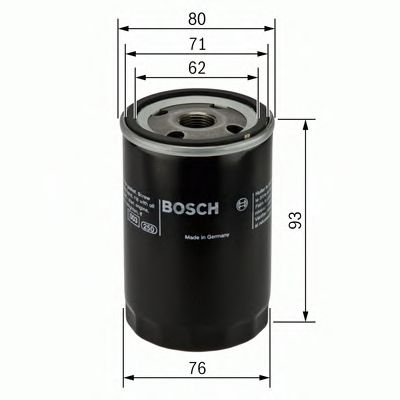 0451103337 BOSCH фильтр масленный