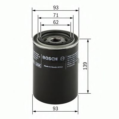 0451203194 BOSCH фильтр масляный