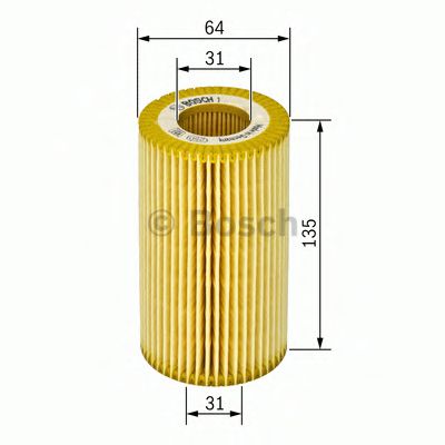 1457429126 BOSCH Фильтр масляный W2121122 3.2D