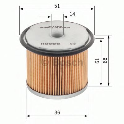 1457429230 BOSCH фильтр топливный