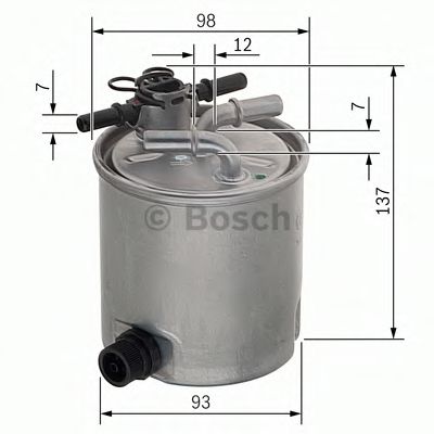 F026402096 BOSCH Фильтр топливный NISSAN PATHFINDER 05- 2.5 DIESEL