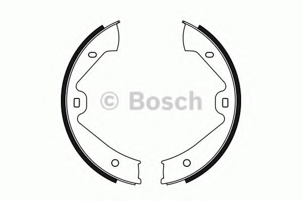 0986487755 BOSCH Комплект тормозных колодок, стояночная тормозная система