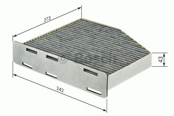 1987432464 BOSCH фильтр воздушный салонный volvo s60 00-, s80 98-0