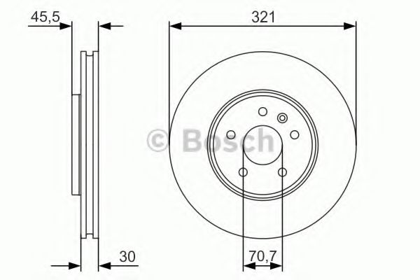 0986479667 BOSCH Диск тормозной