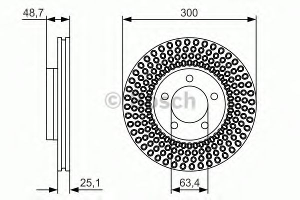 0986479701 BOSCH Тормозной диск