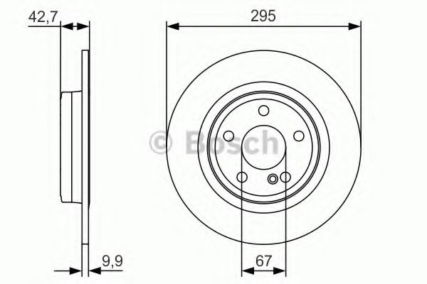 0986479A04 BOSCH ТОРМОЗНОЙ ДИСК ЗАДНИЙ