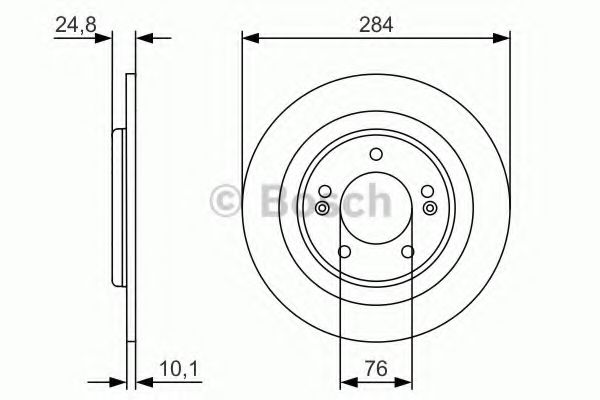 0986479A13 BOSCH ТОРМОЗНОЙ ДИСК ЗАДНИЙ