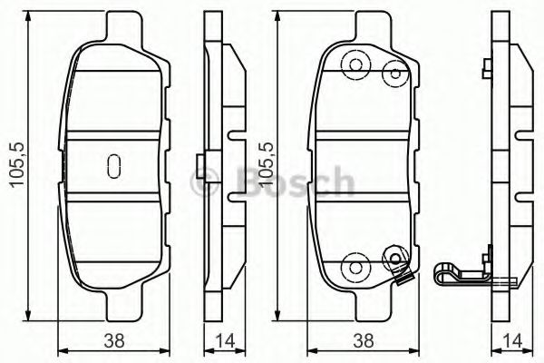 0986495089 BOSCH Колодки тормозные NISSAN X-TRAIL 01- задн.