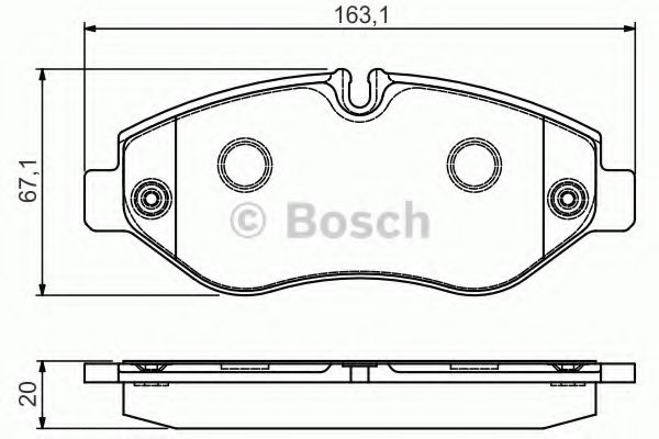 0986495113 BOSCH ДИСКОВЫЕ КОЛОДКИ ПЕРЕДНИЕ