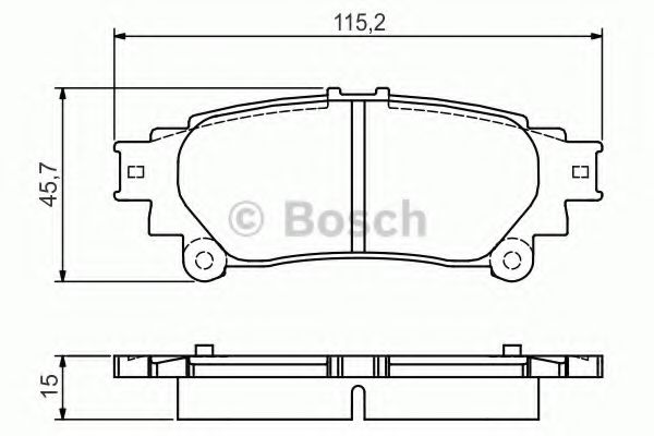 0986495174 BOSCH ДИСКОВЫЕ КОЛОДКИ ЗАДНИЕ