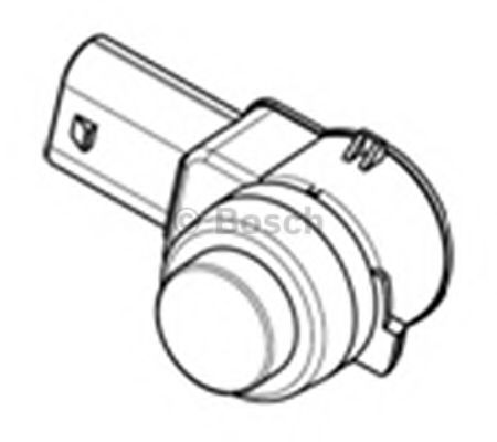0263009638 BOSCH Датчик парктроника передн. центр л=п