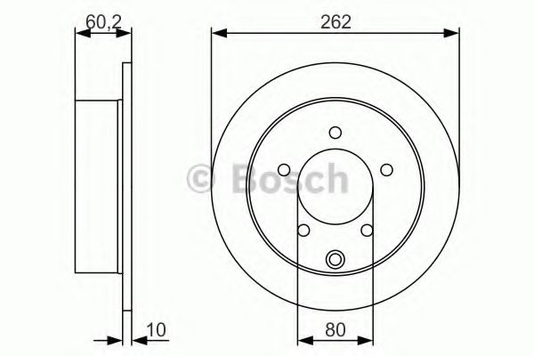 0986479A41 BOSCH ТОРМОЗНОЙ ДИСК