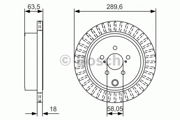 0986479A83 BOSCH Диск тормозной