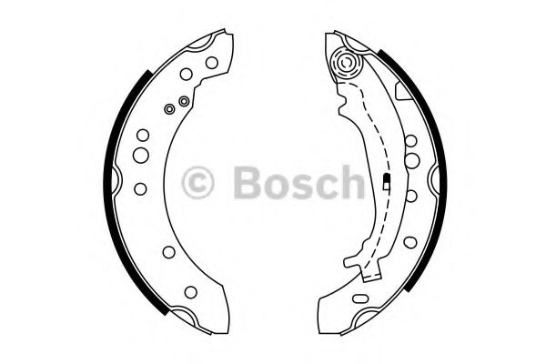 0986487746 BOSCH Колодки тормозные MITSUBISHI COLT 04- бараб.
