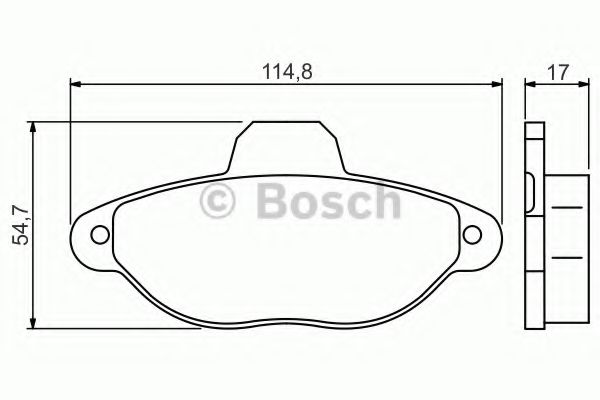 0986495255 BOSCH ТОРМОЗНЫЕ КОЛОДКИ