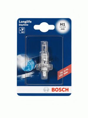 1987301051 BOSCH Лампа h1 longlife daytime plus 10 55 w 12 v p14,5s