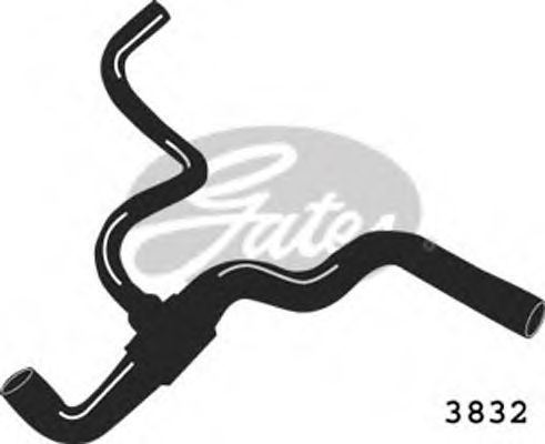 3832 GATES Шланг радиатора